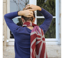 GRAND FOULARD EN LAINE 70X180 - LES BELLES VAGABONDES 