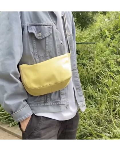 BESACE EN CUIR MOYEN MODÈLE- BANDIT MANCHOT