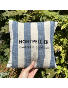 COUSSIN À RAYURES MONTPELLIER EN COTON  - SOPHIE JANIERE 2