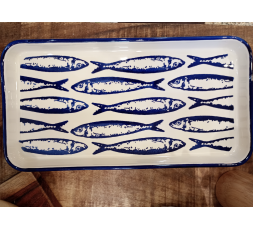 RAVIER RECTANGULAIRE SARDINES - DURO CERAMICS
