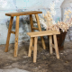 TABOURET EN BOIS RECYCLE JAVA - RAW MATERIALS 