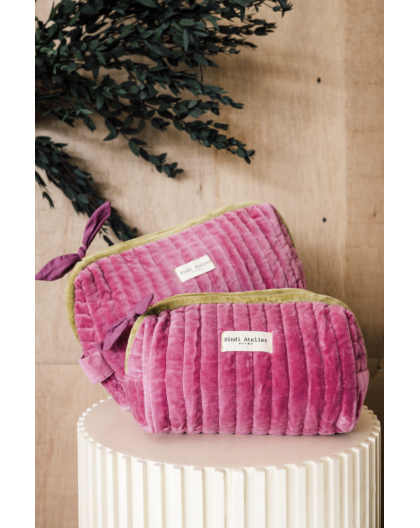 TROUSSE DE BEAUTE PRISCA DAHLIA - BINDI ATELIER