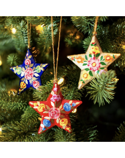 ÉTOILE DE NOEL EN PAPIER MACHÉ - SASS & BELLE