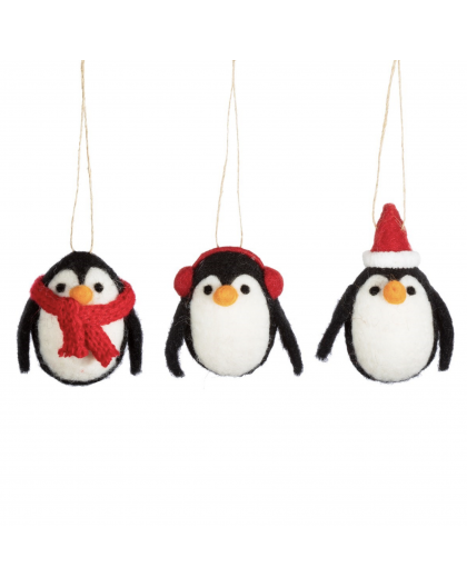 DECO DE NOEL PINGOUIN - SASS & BELLE