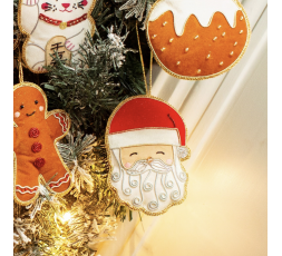 DECO NOEL BRODÉE EN PERLES- SASS & BELLE