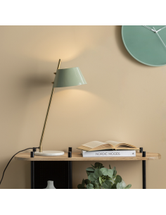 LAMPE À POSER METAL ET MARBRE