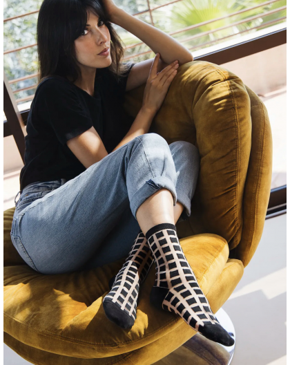 CHAUSSETTES GINZA BLACK - ATELIER ST EUSTACHE