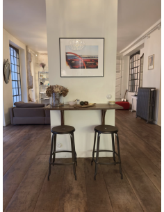 TABOURET NICOLLE METAL H75
