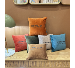 COUSSIN CARRE EN VELOURS  MONTPELLIER - SOPHIE JANIERE