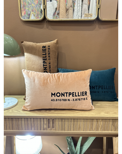 COUSSIN RECTANGULAIRE VELOURS MONTPELLIER - SOPHIE JANIERE