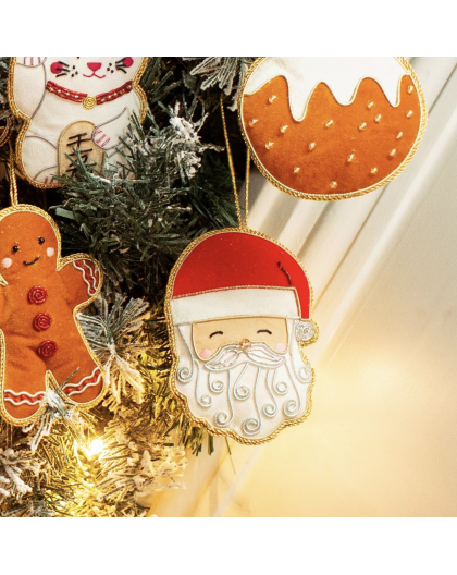 DECO NOEL BRODÉE EN PERLES- SASS & BELLE