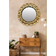 MIROIR PEPITA ROND EN MÉTAL DORÉ- EMDE