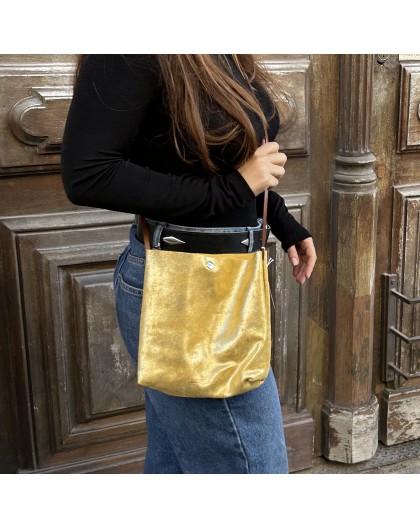 CROSS OVER EN CUIR A PRESSION - BANDIT MANCHOT