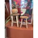 PETIT TABOURET EN TECK  - WMG
