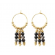 BOUCLES D'OREILLES THEMIS DARK - KHARMARI