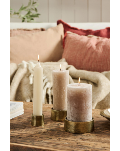 SUPPORT BOUGIE TIZNIT EN ALUMINIUM - IBLAURSEN