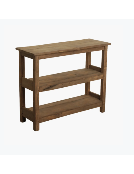 CONSOLE ETAGERE EN TECK - RAW MATERIALS 
