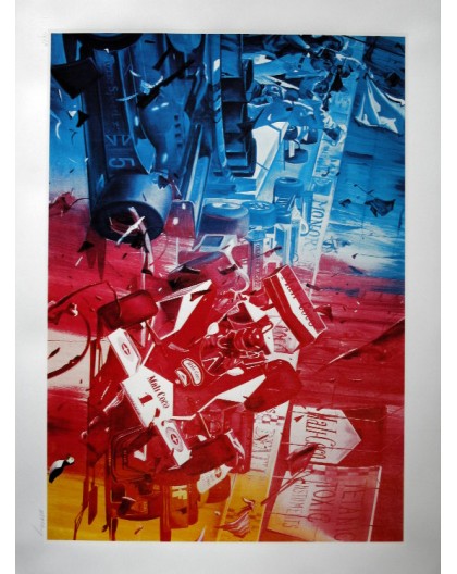 SERIGRAPHIE JACQUES MONORY "Tetanic Toxic"