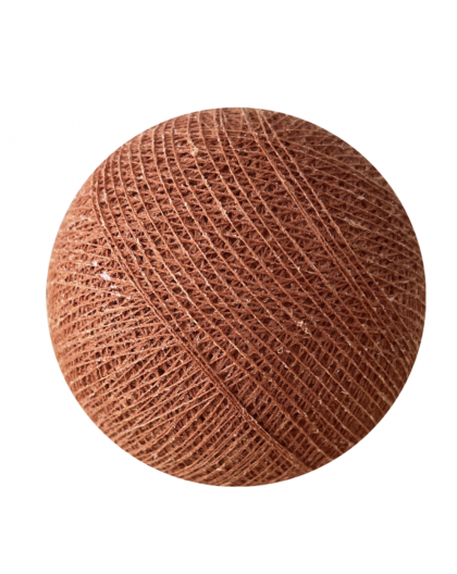 BOULE TISSEE POUR GUIRLANDE - HAVANE - LA CASE DE COUSIN PAUL