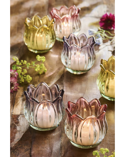 PHOTOPHORE TULIPE EN VERRE  - IB LAURSEN 