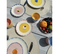 LOT DE 4 ASSIETTES À PATISSERIE - AND NOOK