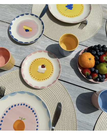 LOT DE 4 ASSIETTES À PATISSERIE - AND NOOK