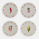 LOT DE 4 ASSIETTES LEGUMES - AND NOOK