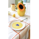 LOT DE 4 ASSIETTES FRUITS FIESTA - AND NOOK