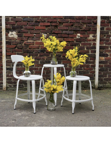 TABOURET NICOLLE METAL H45
