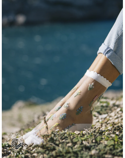 CHAUSSETTE FLEURS DES CHAMPS - ATELIER ST EUSTACHE