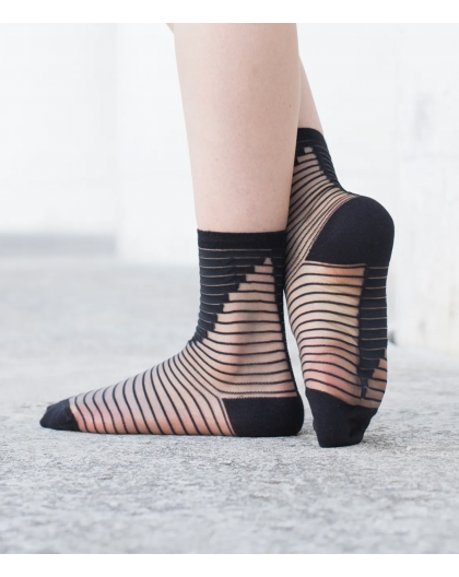 CHAUSSETTES SHIBUYA BLACK - ATELIER ST EUSTACHE