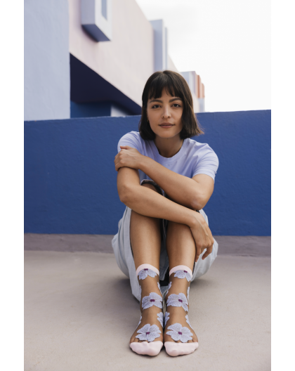 CHAUSSETTES MURANO MAUVE - ST EUSTACHE