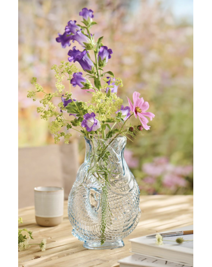 VASE EN VERRE FORME POISSON - IB LAURSEN 