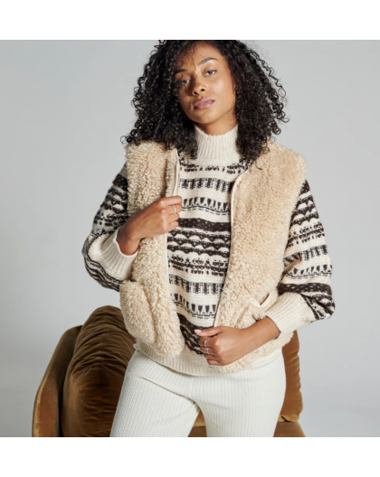 GILET SANS MANCHE TEDDY - WARO