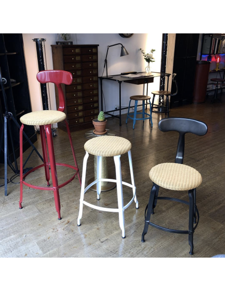 CHAISE NICOLLE METAL ASSISE EN LOOM 
