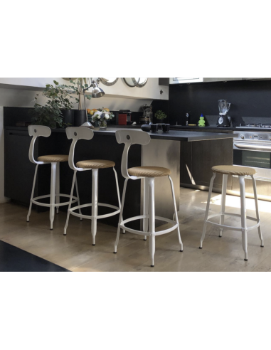 CHAISE NICOLLE METAL ASSISE EN LOOM 