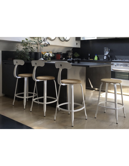 CHAISE NICOLLE METAL ASSISE EN LOOM 