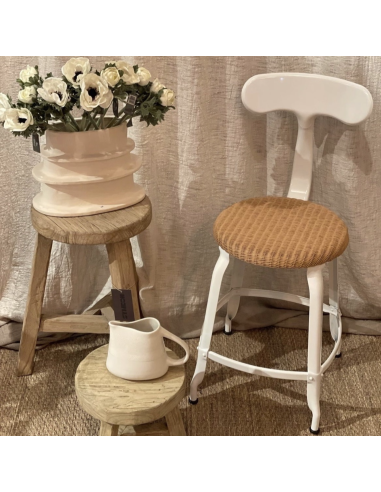 CHAISE NICOLLE METAL ASSISE EN LOOM 