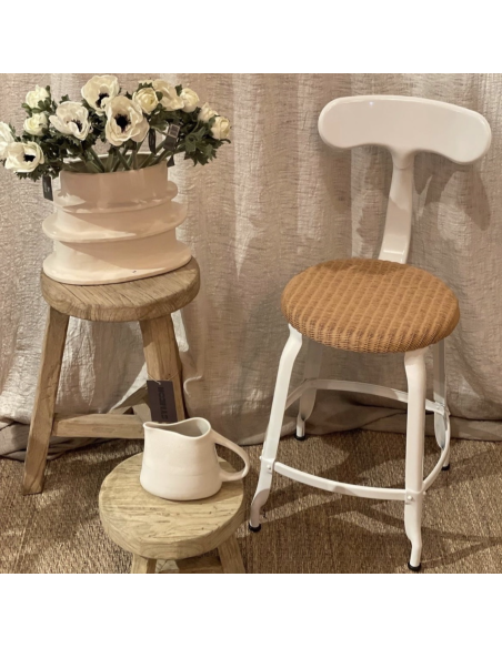 CHAISE NICOLLE METAL ASSISE EN LOOM 