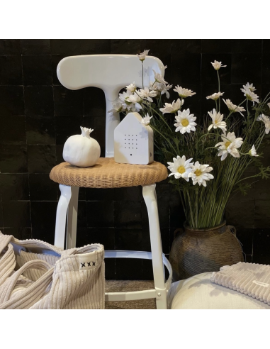 CHAISE NICOLLE METAL ASSISE EN LOOM 