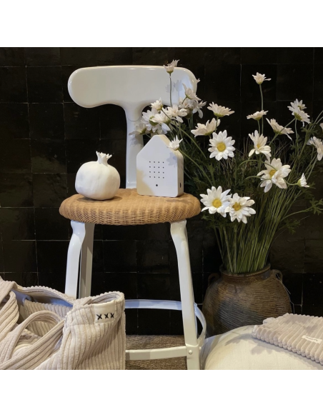 CHAISE NICOLLE METAL ASSISE EN LOOM 