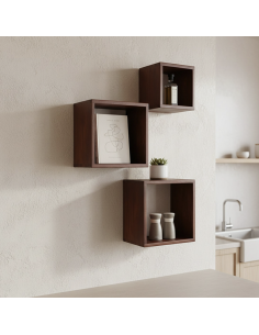 ETAGERE CUBE EN BOIS RECYCLE - RAW MATERIALS 