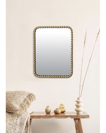 MIROIR RECTANGULAIRE PERLES - EMDE