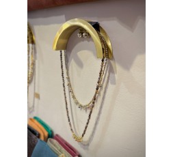 PORTE BIJOUX MURAL DORE - KHARMARI