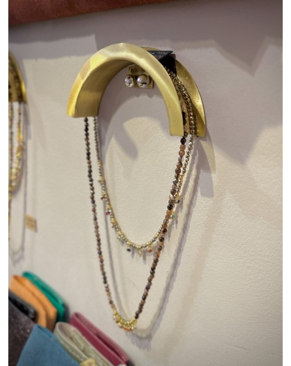 PORTE BIJOUX MURAL DORE - KHARMARI