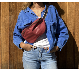 SAC BANANE  EN CUIR - BANDIT MANCHOT