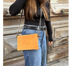 POCHETTE SOUFFLETS EN CUIR - BANDIT MANCHOT