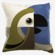 COUSSIN BRODÉ LORO CÈDRE 45X45CM - VIVARAISE