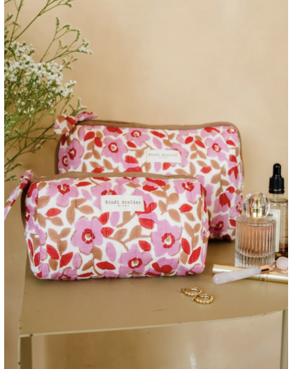 TROUSSE DE BEAUTE AMELIA PINK - BINDI ATELIER