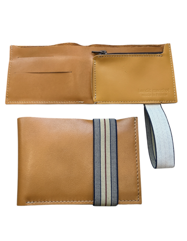 PORTEFEUILLE EN CUIR HOMME AVEC POCHE  ZIPPEE - BANDIT MANCHOT 